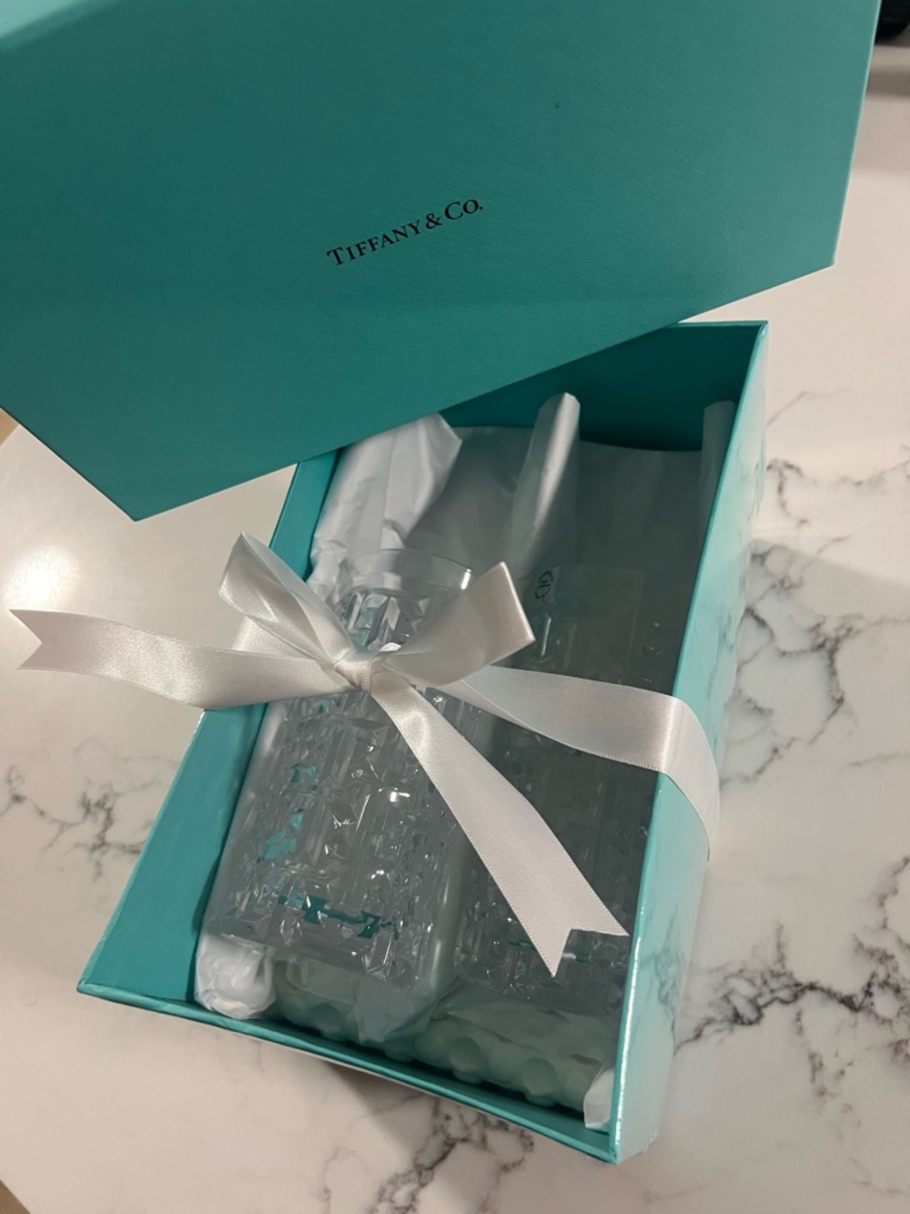 Tiffany & Co. Crystal True Highball Glasses Set of 2 ****BRAND NEW, SEALED****